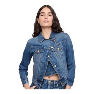 NWT Gap x Cult Gaia Asymmetrical Denim Jacket-Small Viral Find Campus Lifestyle